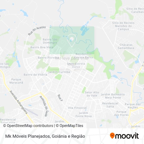 Mk Móveis Planejados mapa