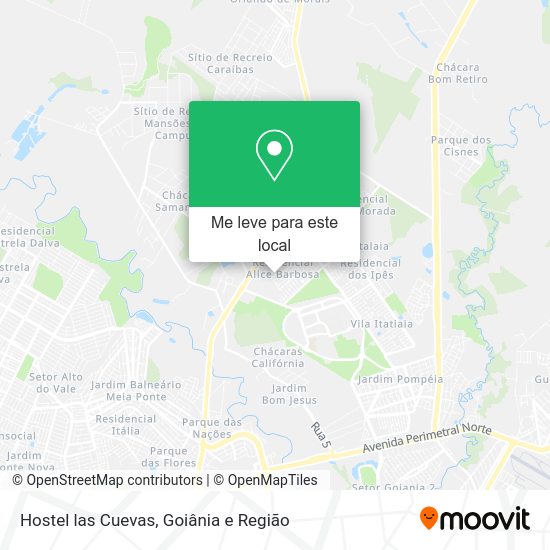 Hostel las Cuevas mapa