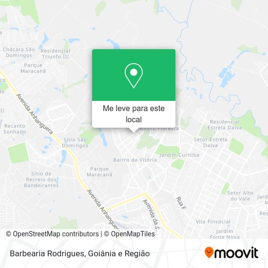 Barbearia Rodrigues mapa