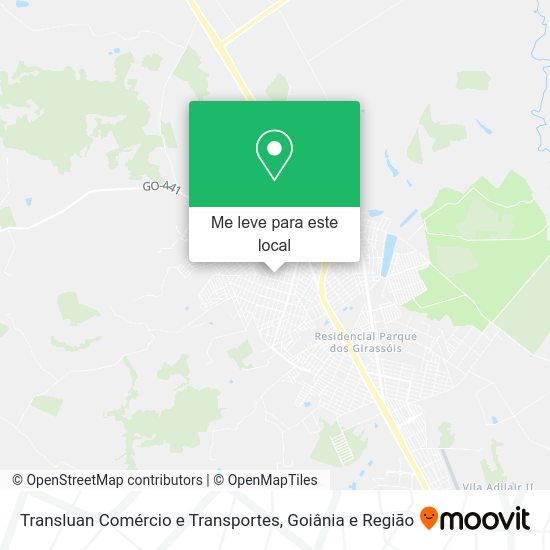 Transluan Comércio e Transportes mapa