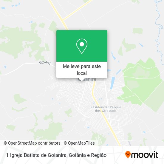 1 Igreja Batista de Goianira mapa