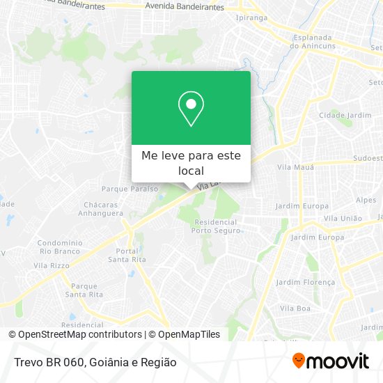 Trevo BR 060 mapa