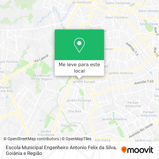 Escola Municipal Engenheiro Antonio Felix da Silva mapa