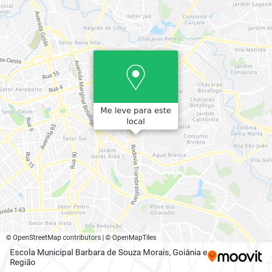 Escola Municipal Barbara de Souza Morais mapa