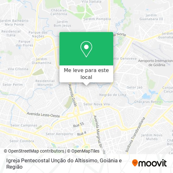 Igreja Pentecostal Unção do Altíssimo mapa