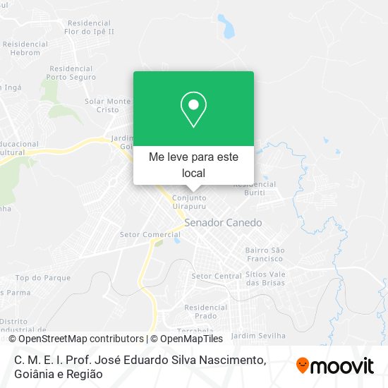 C. M. E. I. Prof. José Eduardo Silva Nascimento mapa