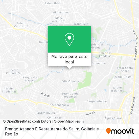 Frango Assado E Restaurante do Salim mapa