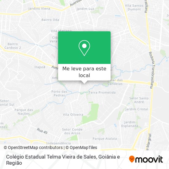 Colégio Estadual Telma Vieira de Sales mapa