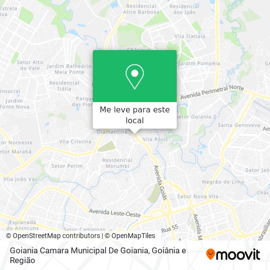 Goiania Camara Municipal De Goiania mapa