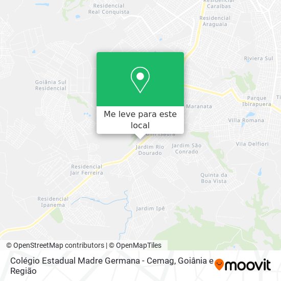 Colégio Estadual Madre Germana - Cemag mapa