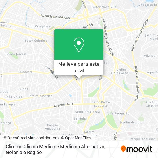 Climma Cliníca Médica e Medicina Alternativa mapa