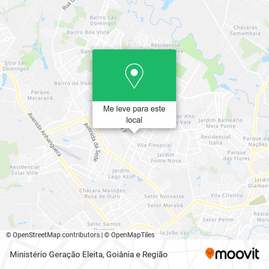Ministério Geração Eleita mapa
