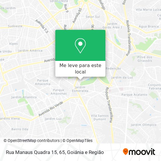 Rua Manaus Quadra 15, 65 mapa