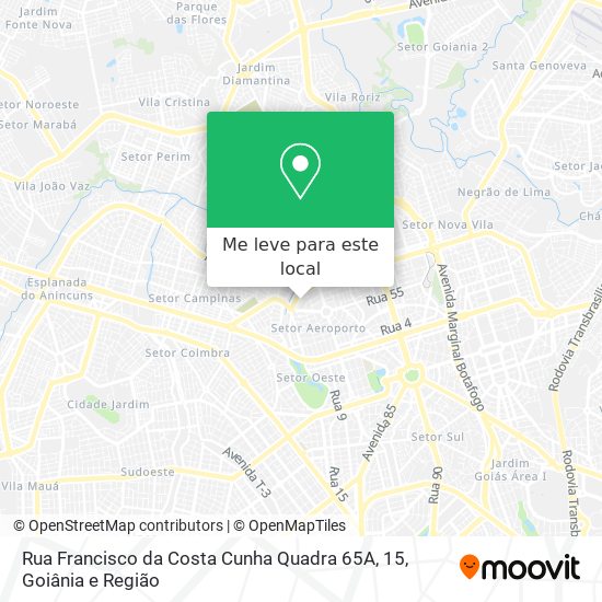 Rua Francisco da Costa Cunha Quadra 65A, 15 mapa