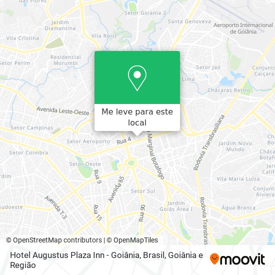 Hotel Augustus Plaza Inn - Goiânia, Brasil mapa