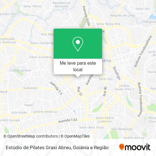 Estúdio de Pilates Grasi Abreu mapa