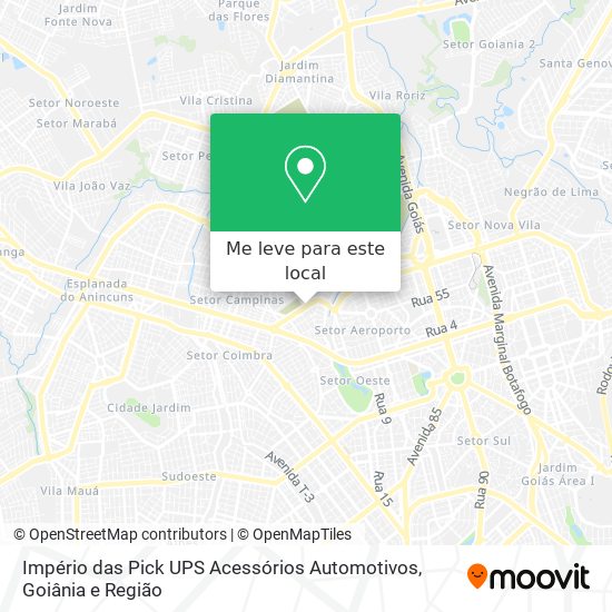 Império das Pick UPS Acessórios Automotivos mapa