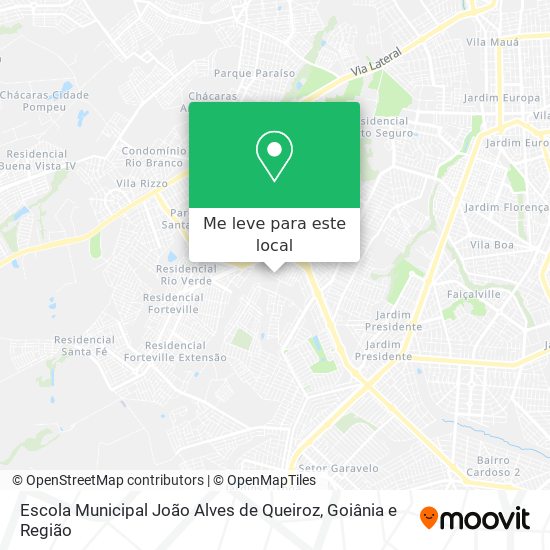 Escola Municipal João Alves de Queiroz mapa