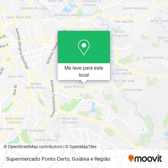 Supermercado Ponto Certo mapa