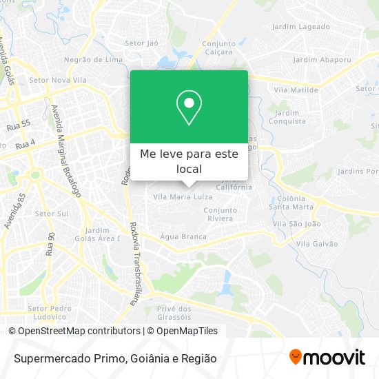 Supermercado Primo mapa