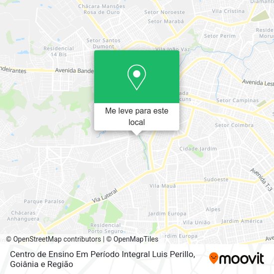 Centro de Ensino Em Período Integral Luis Perillo mapa