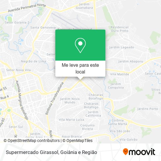 Supermercado Girassol mapa