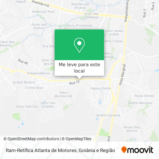 Ram-Retifica Atlanta de Motores mapa
