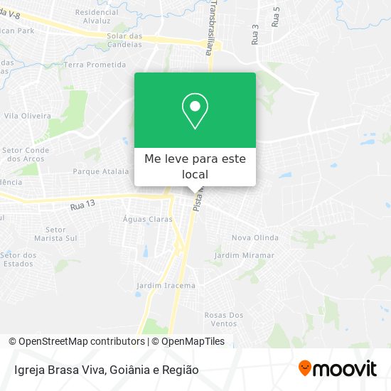 Igreja Brasa Viva mapa