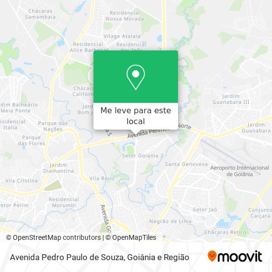 Avenida Pedro Paulo de Souza mapa