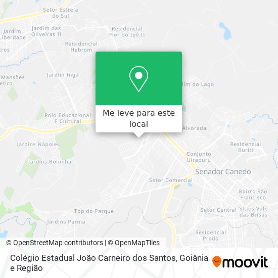 Colégio Estadual João Carneiro dos Santos mapa