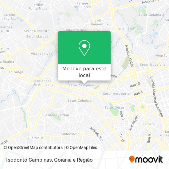 Isodonto Campinas mapa