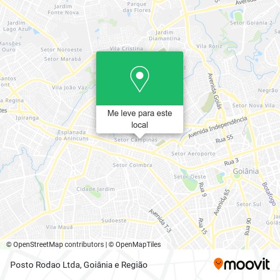 Posto Rodao Ltda mapa