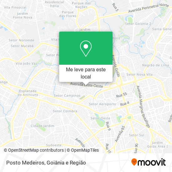 Posto Medeiros mapa