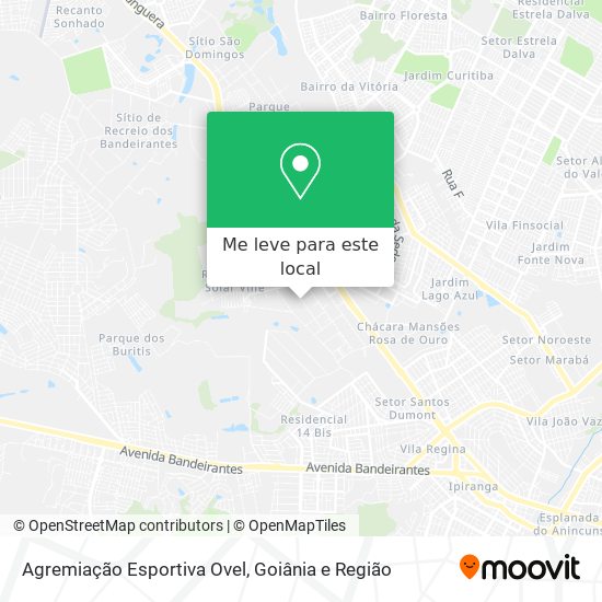 Agremiação Esportiva Ovel mapa