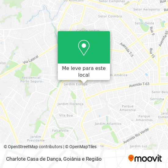 Charlote Casa de Dança mapa