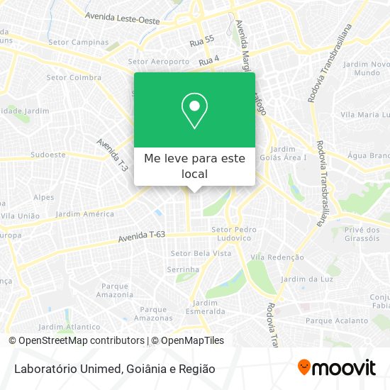 Laboratório Unimed mapa
