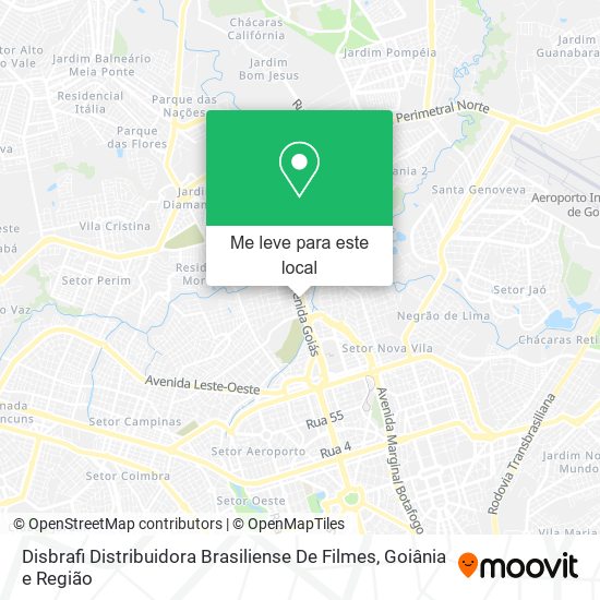 Disbrafi Distribuidora Brasiliense De Filmes mapa