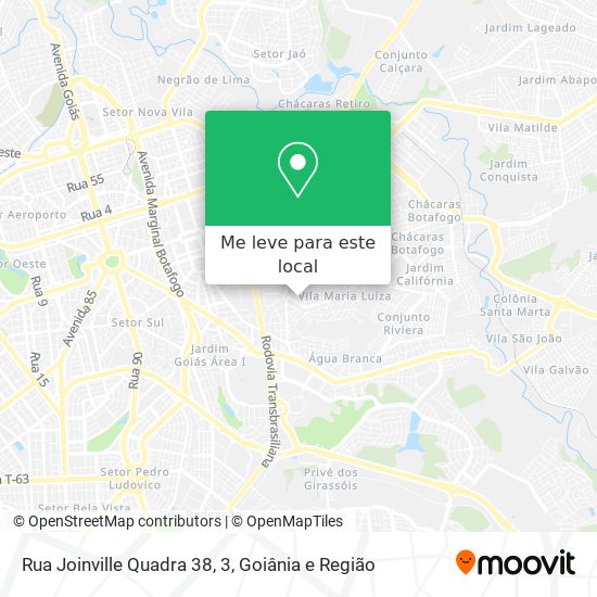Rua Joinville Quadra 38, 3 mapa