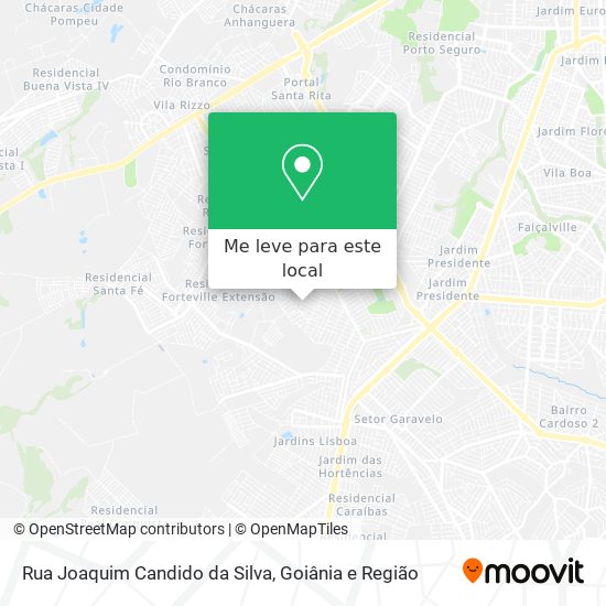 Rua Joaquim Candido da Silva mapa
