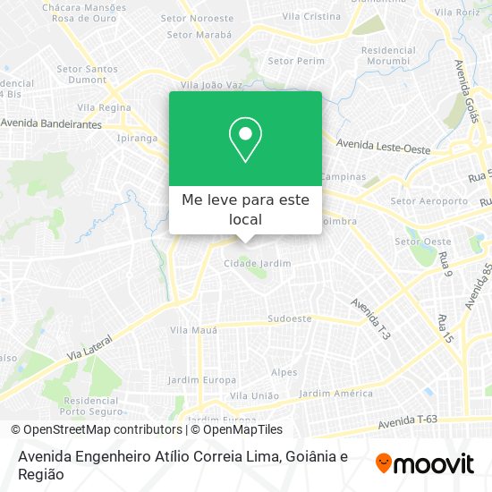 Avenida Engenheiro Atílio Correia Lima mapa
