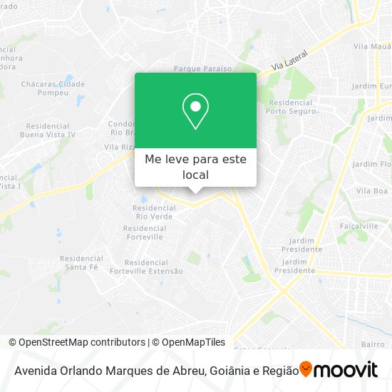 Avenida Orlando Marques de Abreu mapa