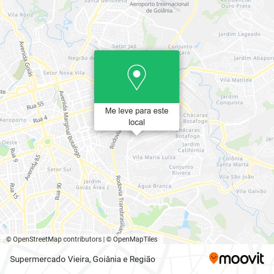 Supermercado Vieira mapa