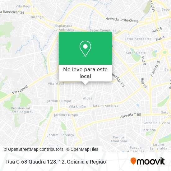 Rua C-68 Quadra 128, 12 mapa