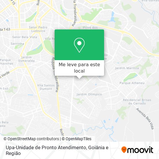 Upa-Unidade de Pronto Atendimento mapa