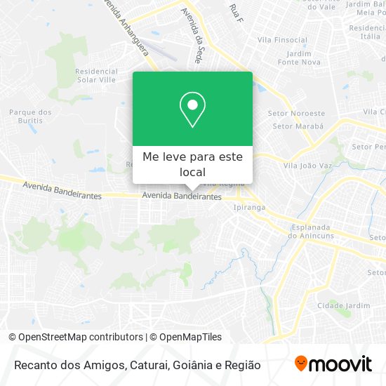 Recanto dos Amigos, Caturai mapa