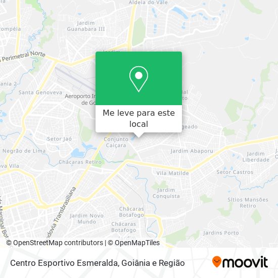 Centro Esportivo Esmeralda mapa