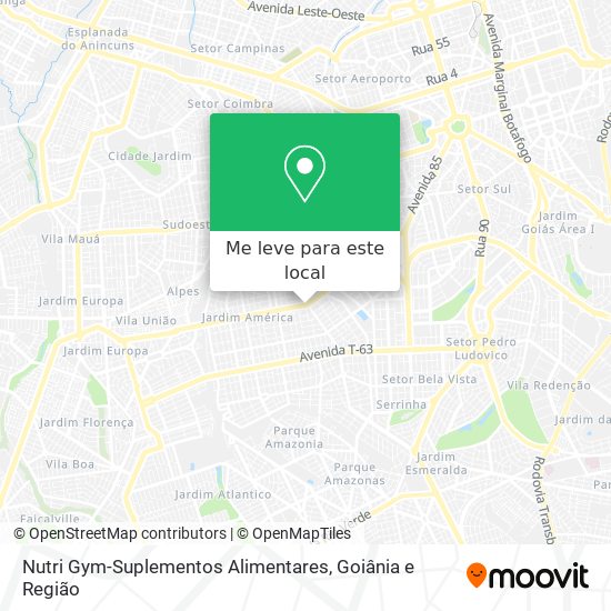 Nutri Gym-Suplementos Alimentares mapa