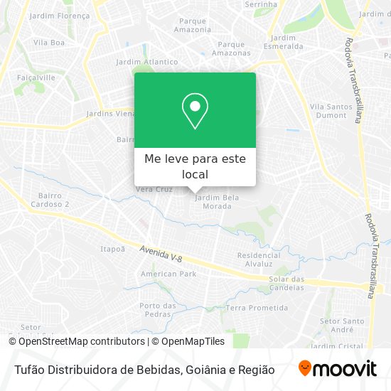 Tufão Distribuidora de Bebidas mapa