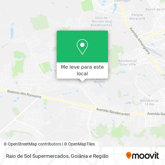 Raio de Sol Supermercados mapa