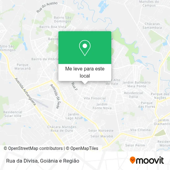 Rua da Divisa mapa